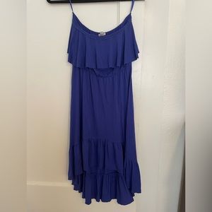 Ecote - size small - indigo high low strapless dress